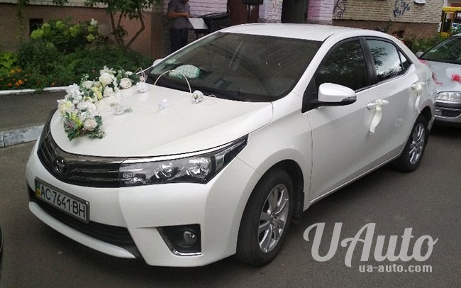 аренда авто Toyota Corolla New на свадьбу