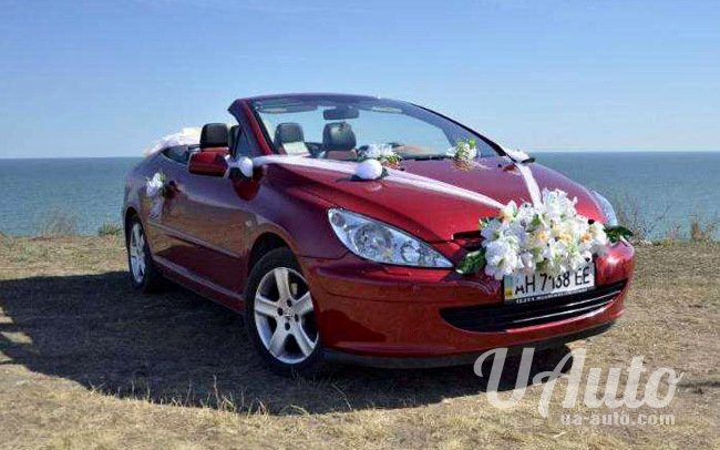 аренда авто Кабриолет Peugeot 307 CC на свадьбу