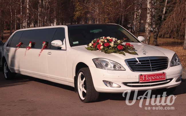 аренда авто Лимузин Mercedes S-Class W221 на свадьбу